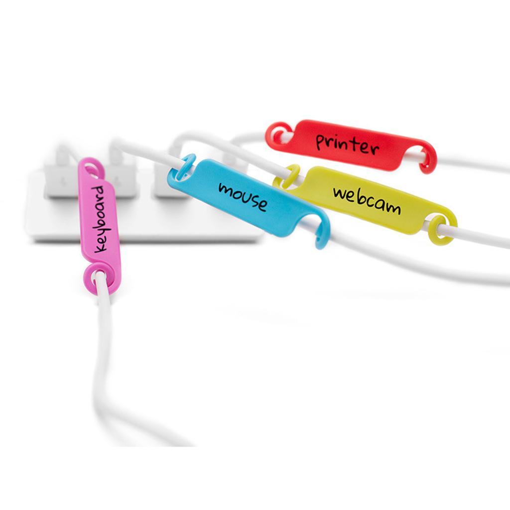2-10pack High Quality Cable Wire Labels Identification Markers Tags Sticker