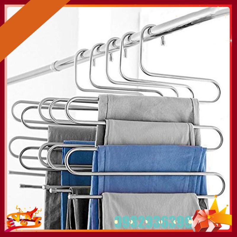 Móc Treo Quần Áo Inox 5 Tầng Thông Minh