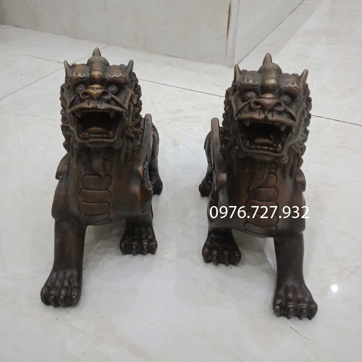 Tỳ hưu phong thủy hút tài lộc, tỳ hưu bằng đồng giả cổ, vật phẩm phong thủy