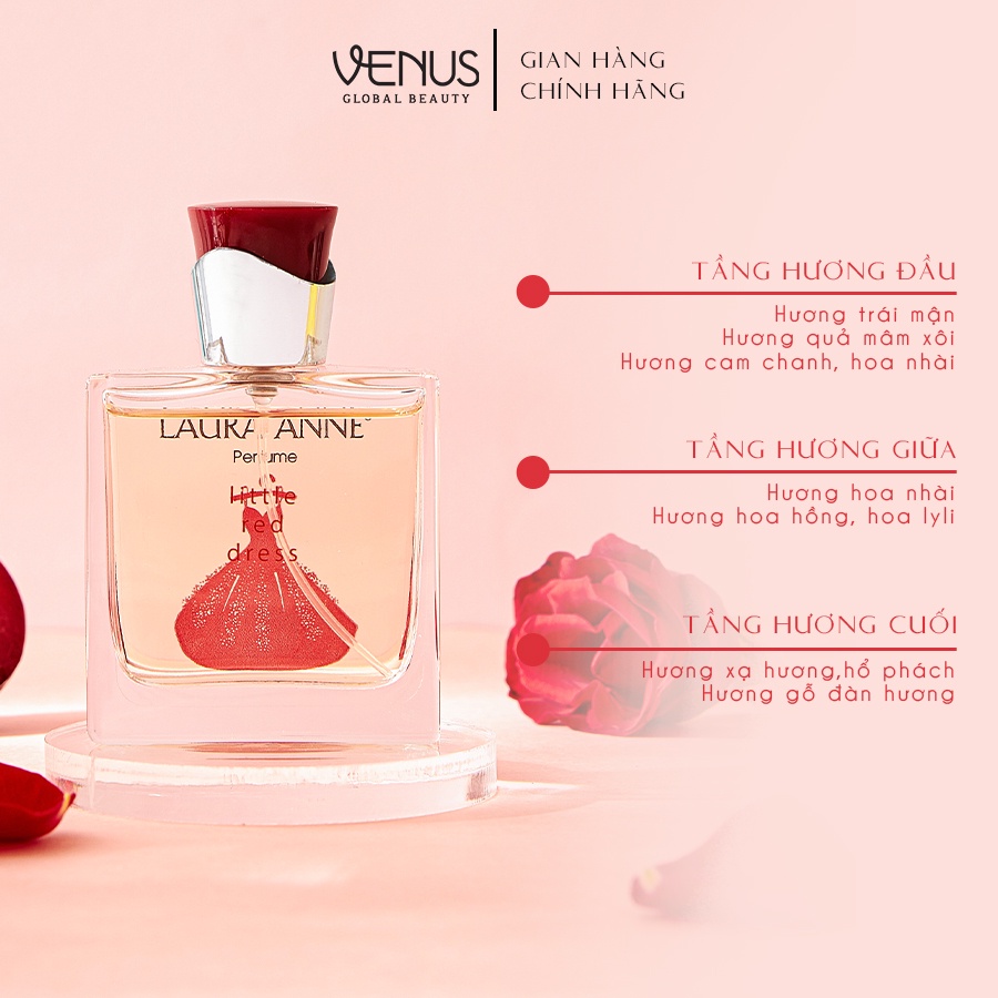 Bộ đôi Nước hoa Nữ Gennie Little Rose + Red Dress 50ml