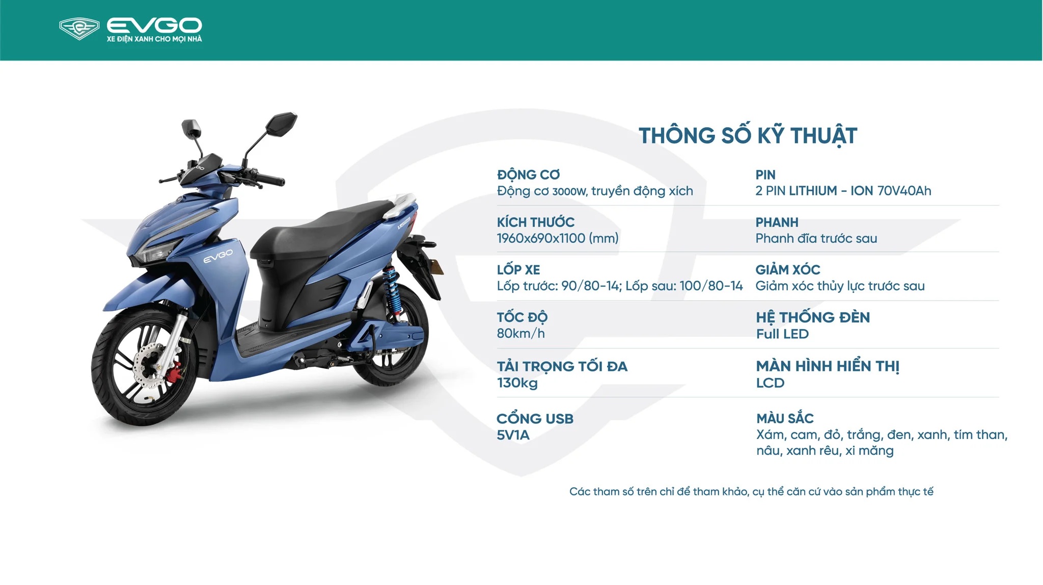 PHIẾU ĐẶT CỌC - Xe Máy Điện EVgo VS125