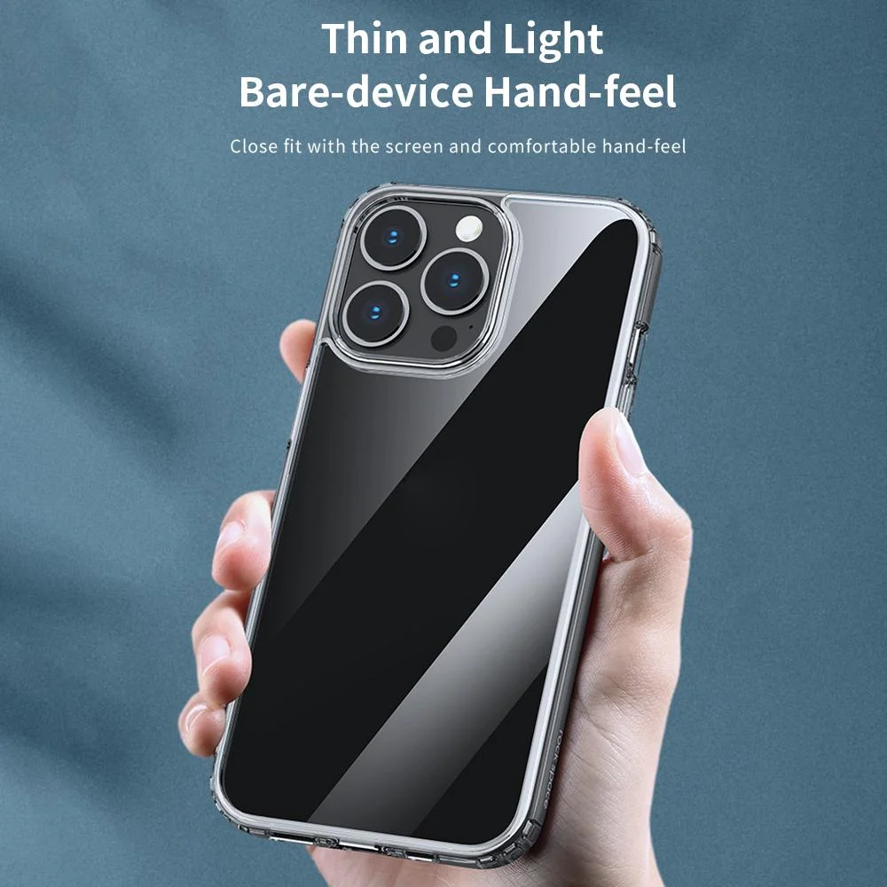 Ốp lưng bảo vệ camera trong suốt cho iPhone 14 Pro Max hiệu Memumi Glitter siêu mỏng 1.5mm độ trong tuyệt đối, chống trầy xước, chống ố vàng, tản nhiệt tốt - hàng nhập khẩu