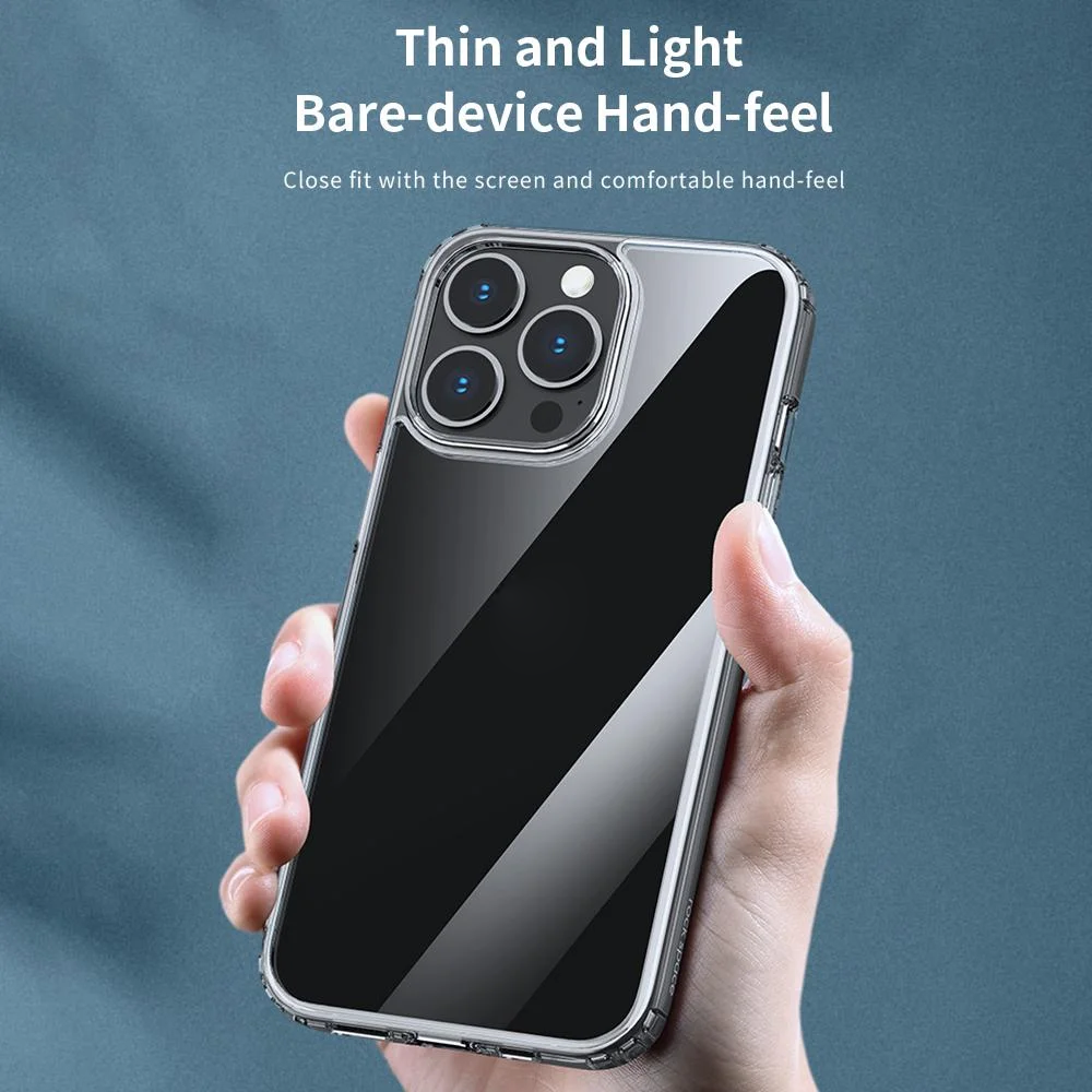Ốp lưng bảo vệ camera trong suốt cho iPhone 14 Pro (6.1 inch) hiệu Memumi Glitter siêu mỏng 1.5mm độ trong tuyệt đối, chống trầy xước, chống ố vàng, tản nhiệt tốt - hàng nhập khẩu