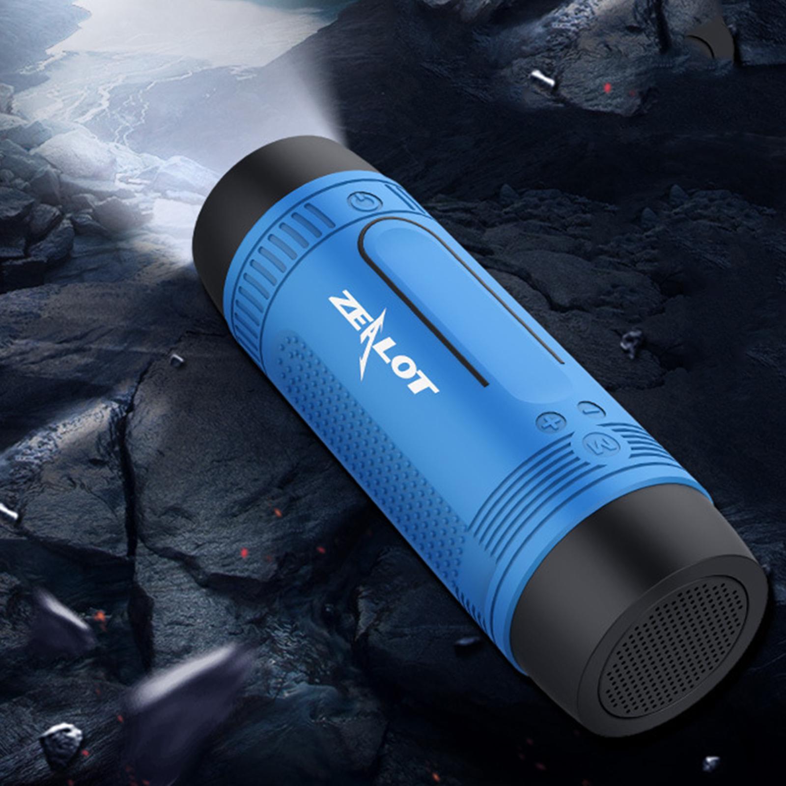 Outdoor Portable Flashlight Bicycle Bluetooth Speaker TF Card Play, Extend Playtime