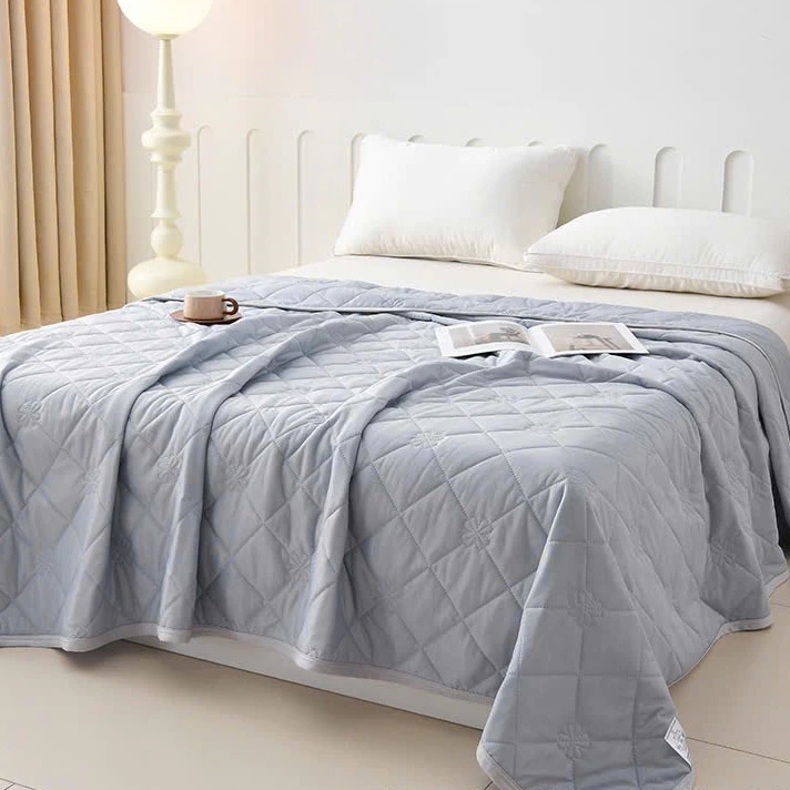 Chăn Hè Vải Lụa Mát Chăn Điều Hòa Mùa Hè Băng Lạnh Cho Một Người Hoặc Đôi Dùng Cho Gia Đình Giặt Máy Chăn Mỏng Mát