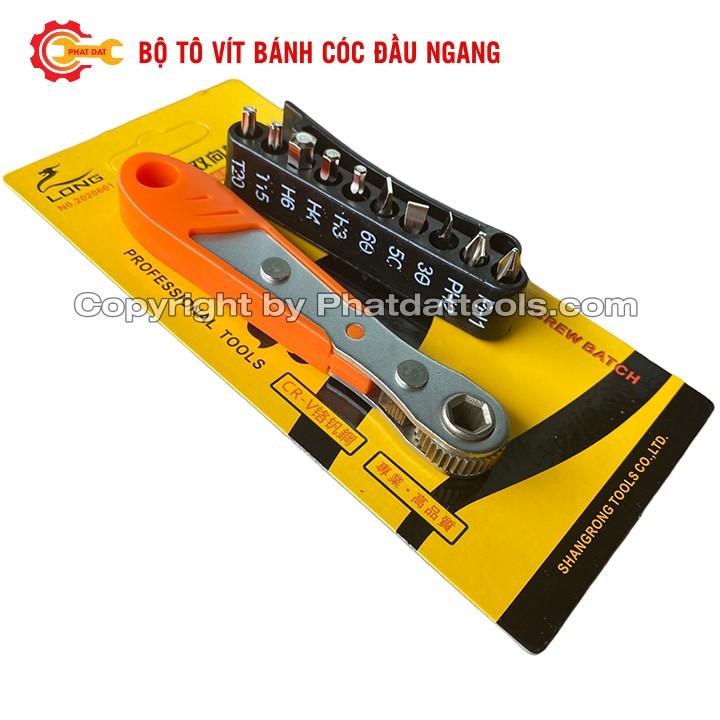 Bộ tô vít bánh cóc đầu ngang đa năng