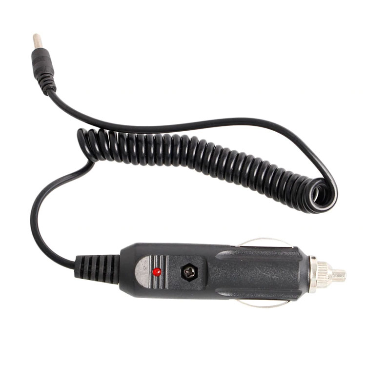 Dây nguồn ôtô xe máy 12V 24V đuôi đực jack DC 5.5 x2.1mm 1.5 mét dây xoắn ruột gà