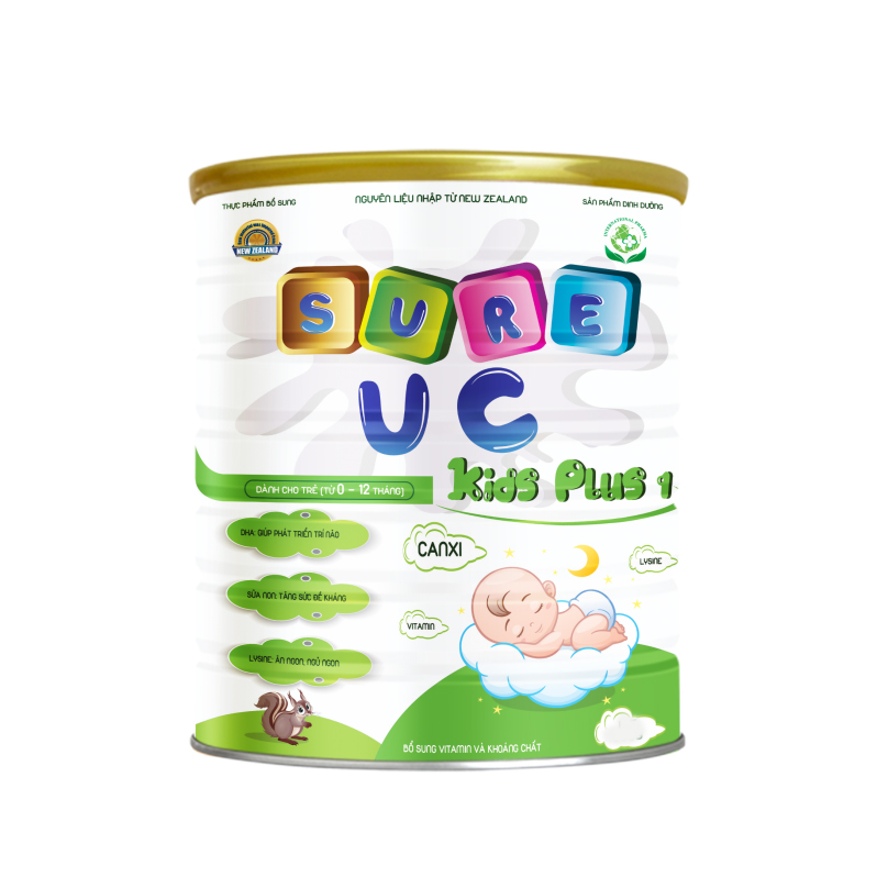 Sữa dinh dưỡng SURE UC KIDS PLUS 1 900G