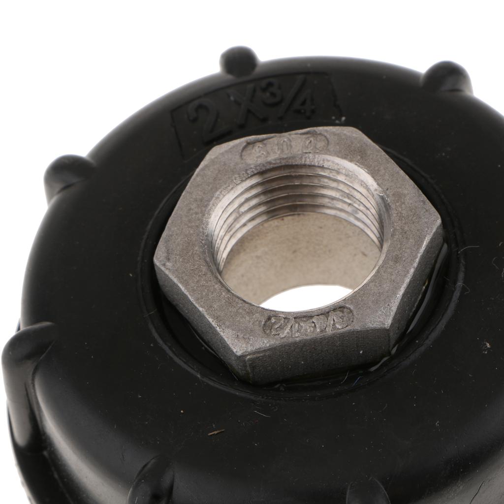IBC Túi Nước Adapter Nắp 60 Mm Thô Sợi Chỉ Đến Năm 1/2  Bên Trong Đường Chỉ May