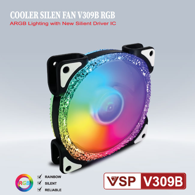 FAN CASE TẢN NHIỆT V309B SỬ DỤNG ĐỂ LÀM MÁT THÙNG MÁY-JL