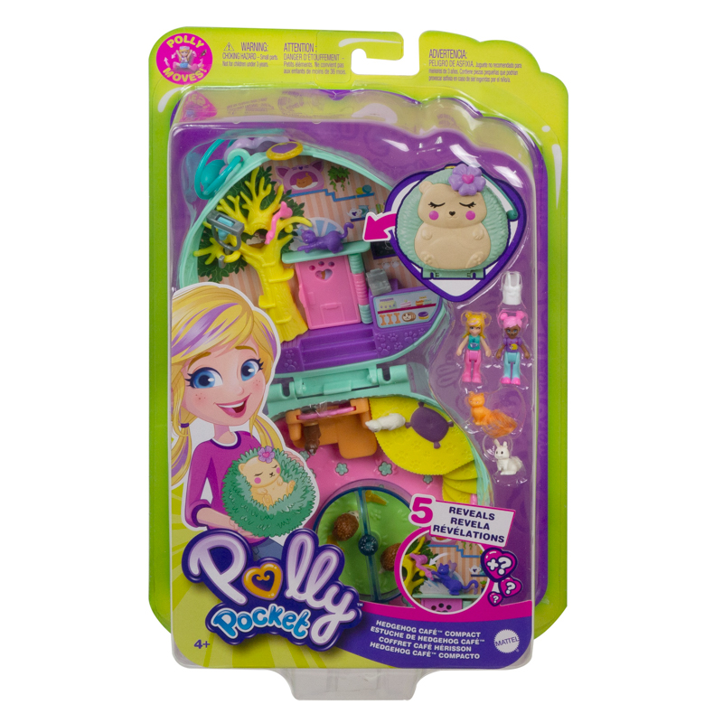 Đồ Chơi POLLY POCKET Polly Pocket Và Tiệm Café Của Nhím Nơ Tím GTN15/FRY35