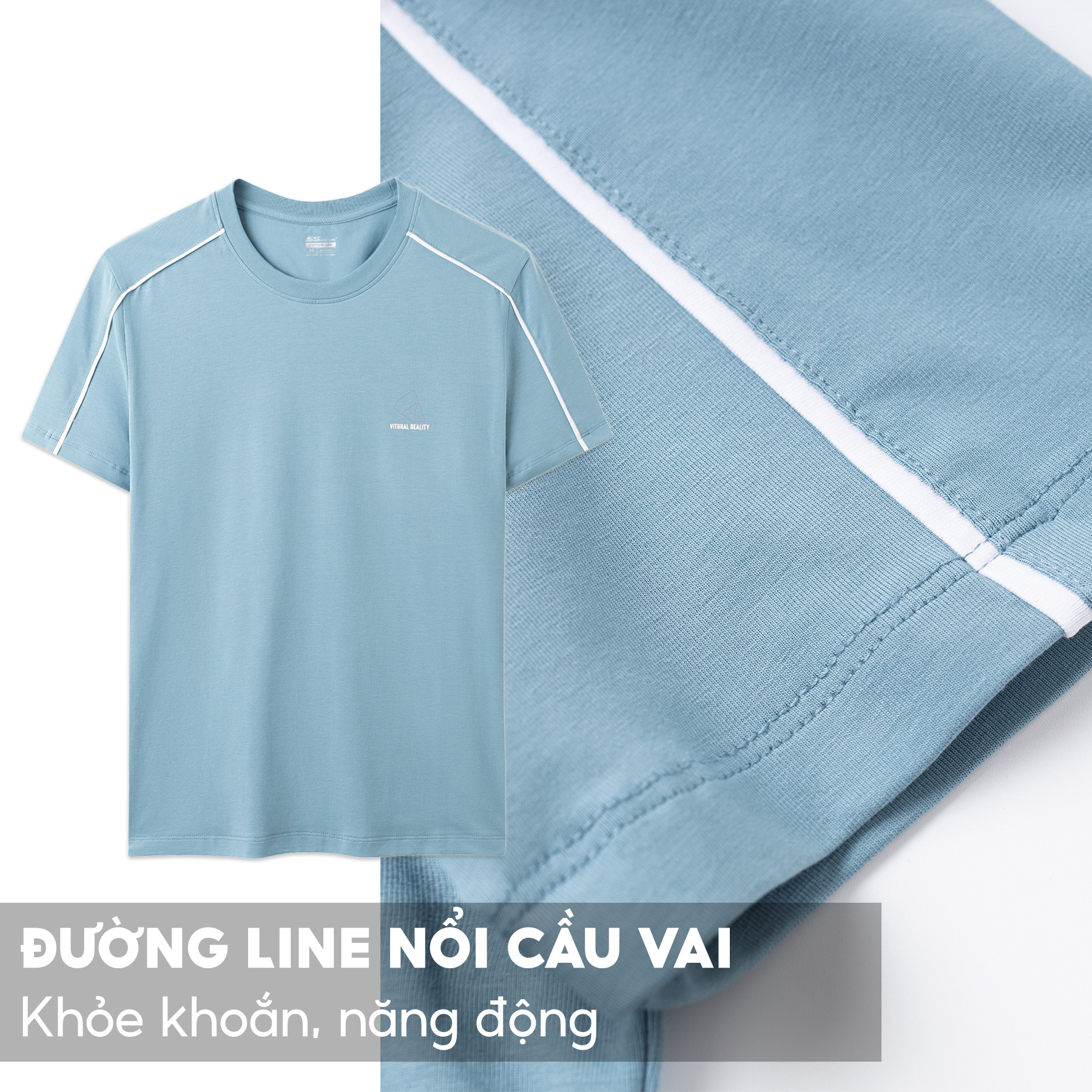 Áo Thun Nam Ngắn Tay 5S PREMIUM, Chất Liệu Cotton Siêu Mềm, Mát, Thấm Hút Tốt, Thiết Kế Thể Thao, Khỏe Khoắn (TSO23008)