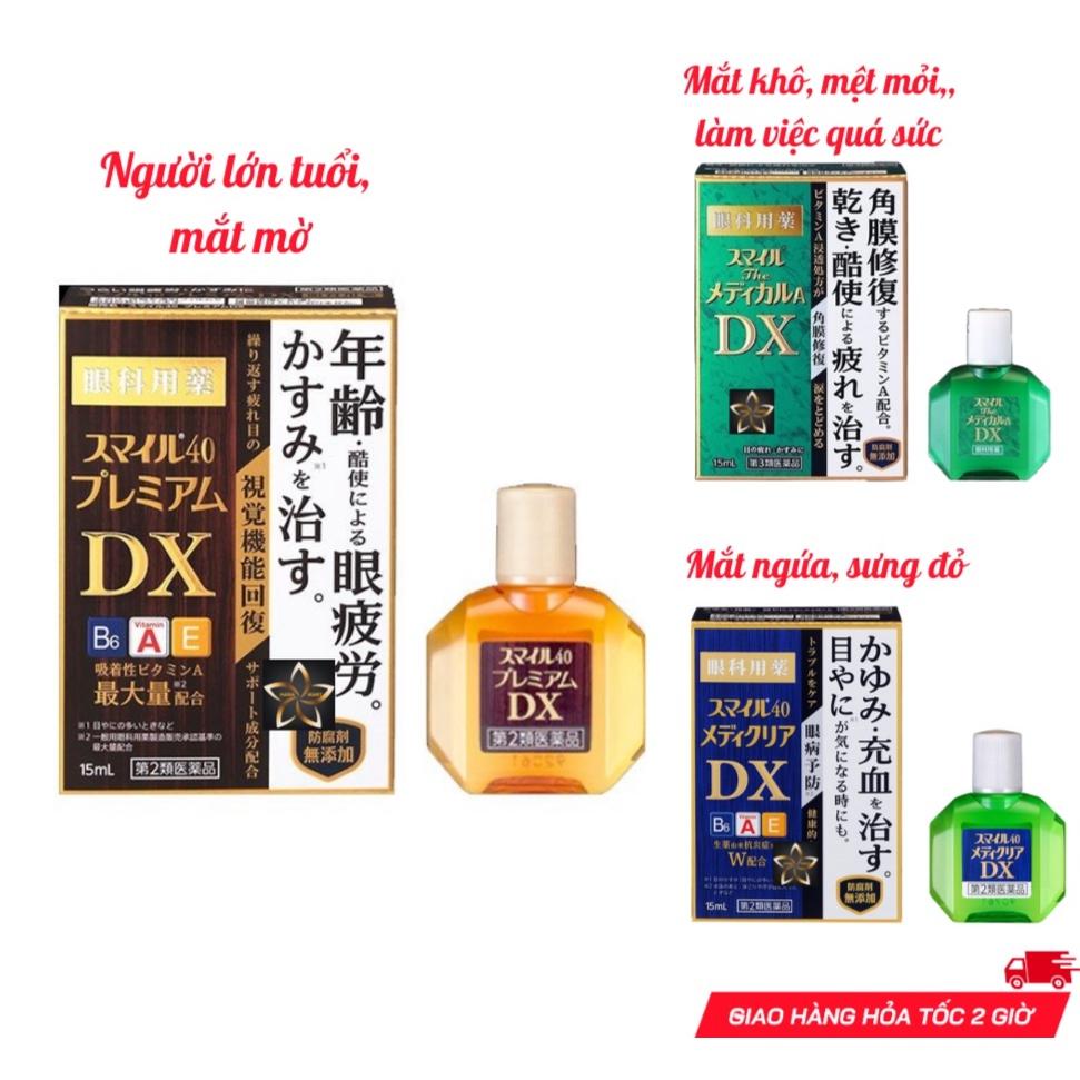 Nước nhỏ mắt cao cấp Lion Smile 40 Premium DX 15ml nội địa Nhật Bản