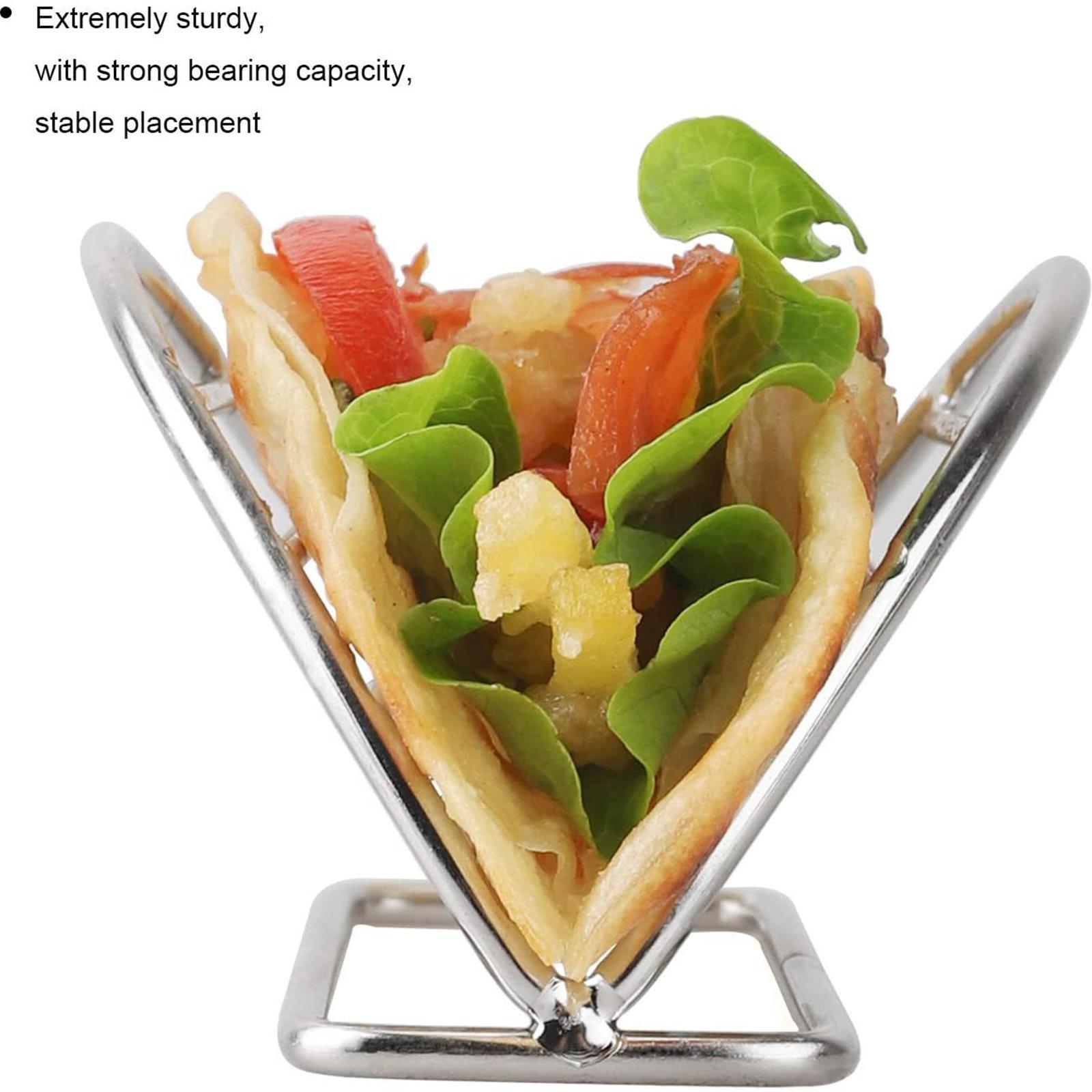 Stainless Steel Taco Rack, Taco Shells Holder Stand for Kitchen Home Restaurant