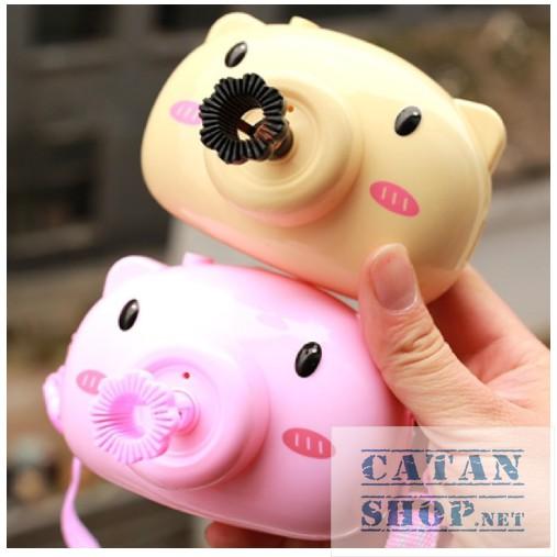 Máy Chụp Hình Heo Cute Bắn Bong Bóng Xà Bông  BB50-HeoXP