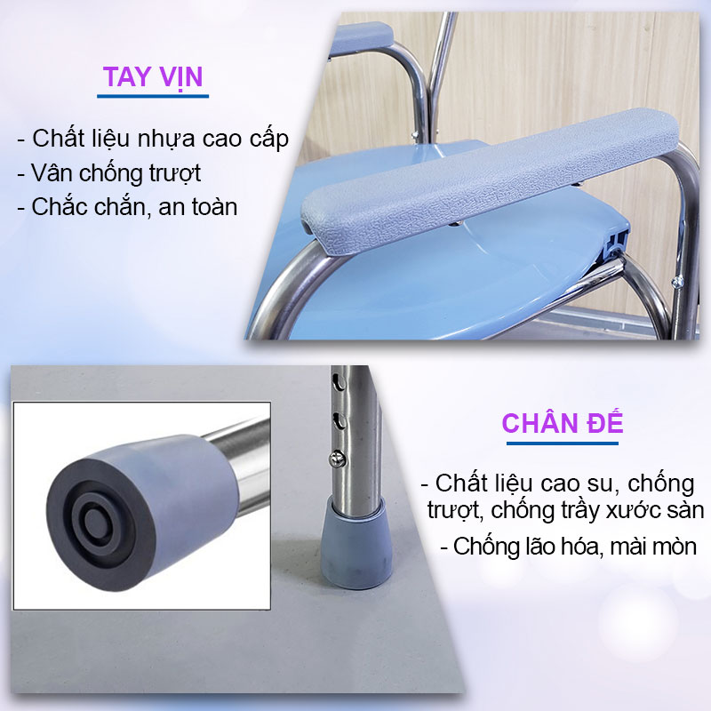 GHẾ BÔ VỆ SINH CHO NGƯỜI GIÀ, NGƯỜI BỆNH NHIỀU MẪU MÃ LỰA CHỌN - CHÍNH  HÃNG NIKITA