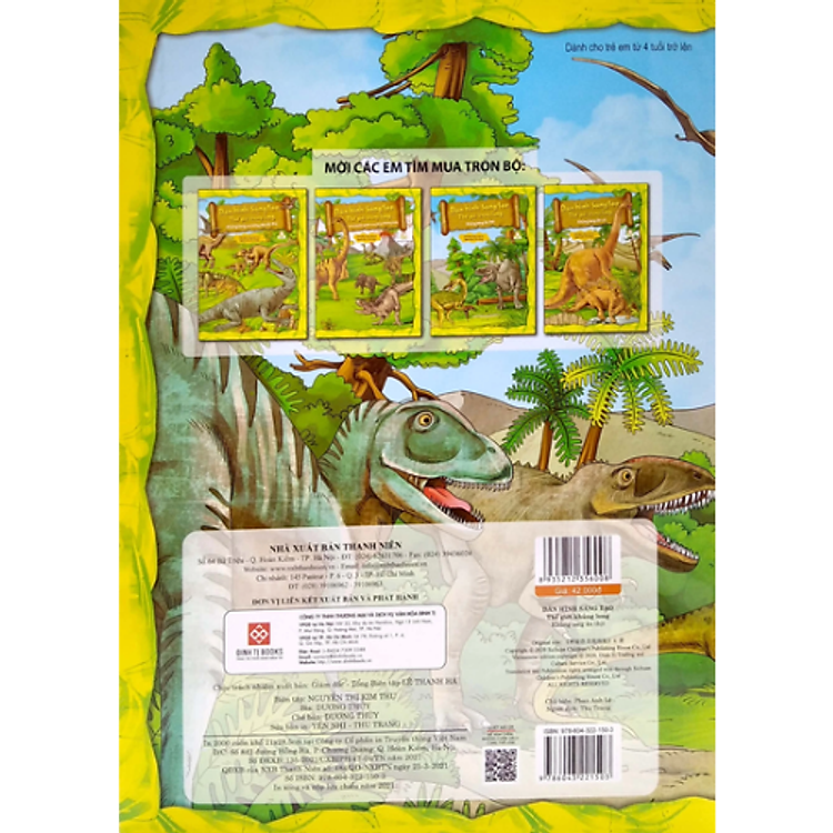 Sách Dán Hình Sáng Tạo - Thế Giới Khủng Long