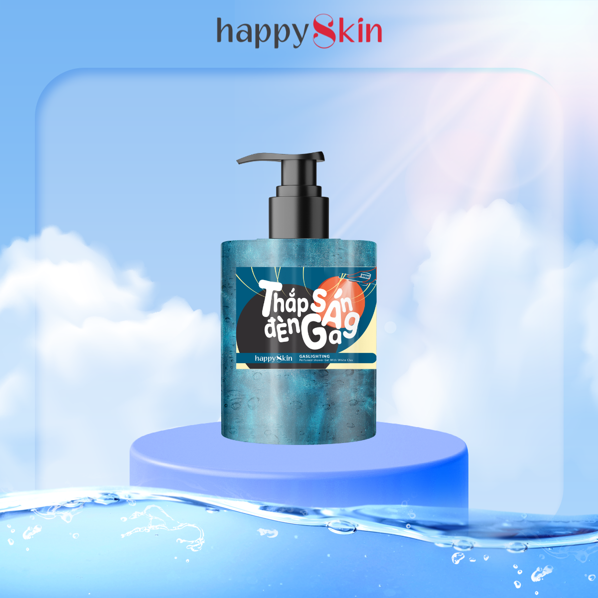 Sữa Tắm Đất Sét Nước Hoa 500ml HappySkin