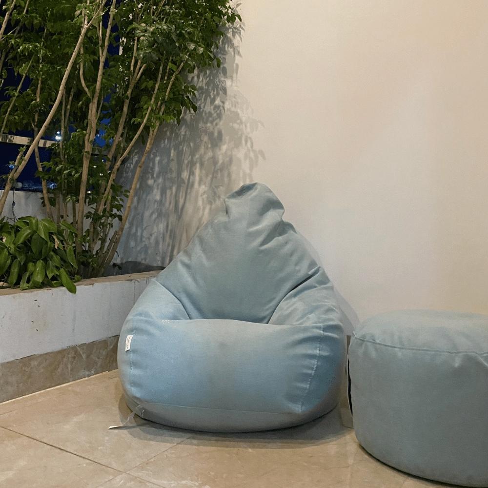 Ghế lười hạt xốp The Beanbag House hình giọt nước chất liệu cao cấp, linh hoạt, êm ái, dùng cho người lớn và trẻ em