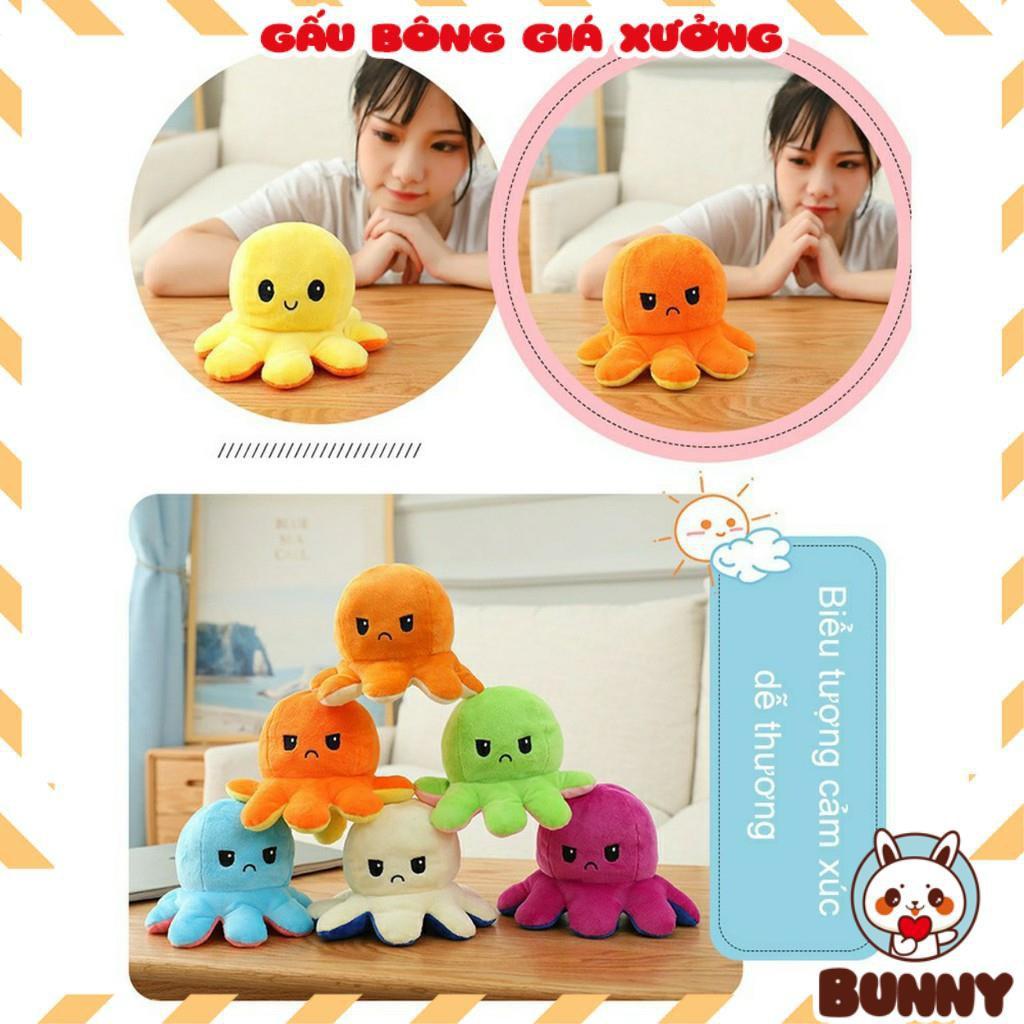 Gấu Bông Bạch Tuột Cảm Xúc 2 Mặt Hàng Cao Cấp 20cm