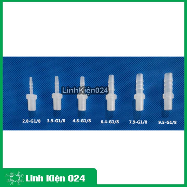 Đầu Nối Ống Nước Bắt Ren 1/8(9.5mm) Đầu Ra Ống Ty Ô