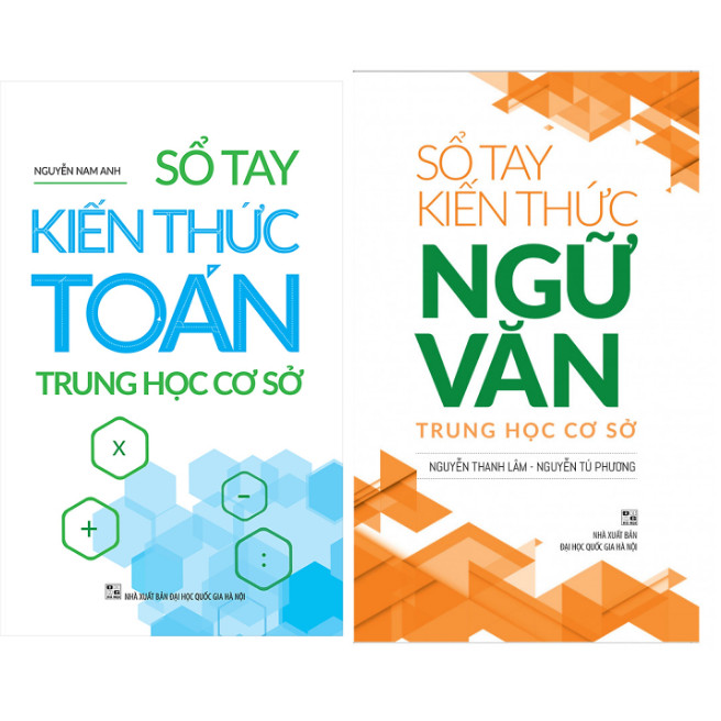 Combo Sổ Tay Kiến Thức Trung Học Cơ Sở Ngữ Văn +Toán