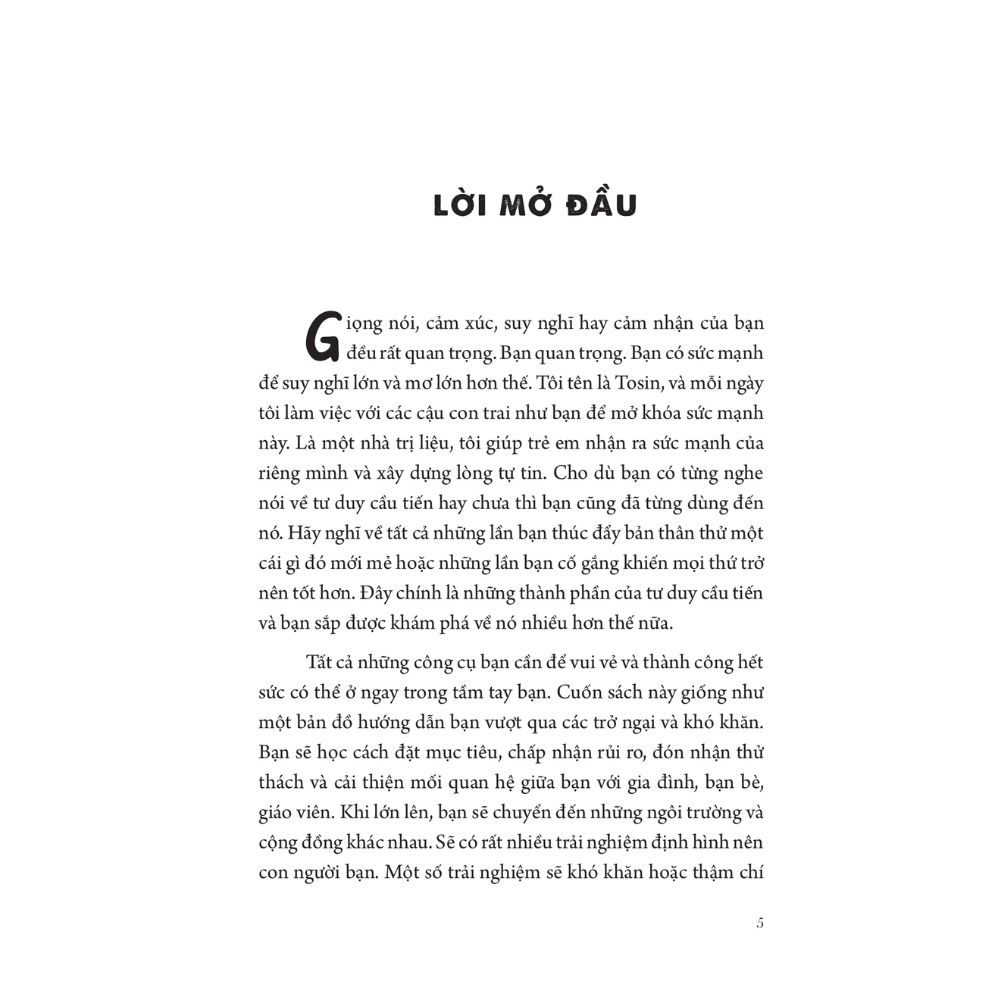 Sách Xây Dựng Tư Duy Cầu Tiến Cho Bạn Trai - Dành Cho Thiếu Niên