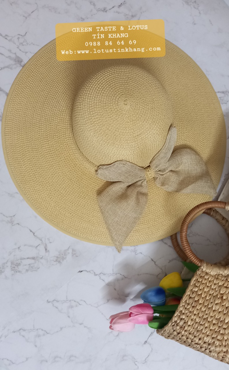 Nón Cói, Mũ Cói Đi Biển, Mũ Rộng Vành-Thủ Công Mỹ Nghệ Cao Cấp, Chuẩn Đẹp