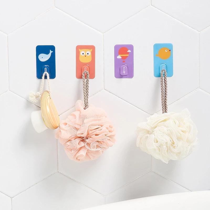 Móc Treo Đồ Dán Tường Hình Động Vật Đáng Yêu