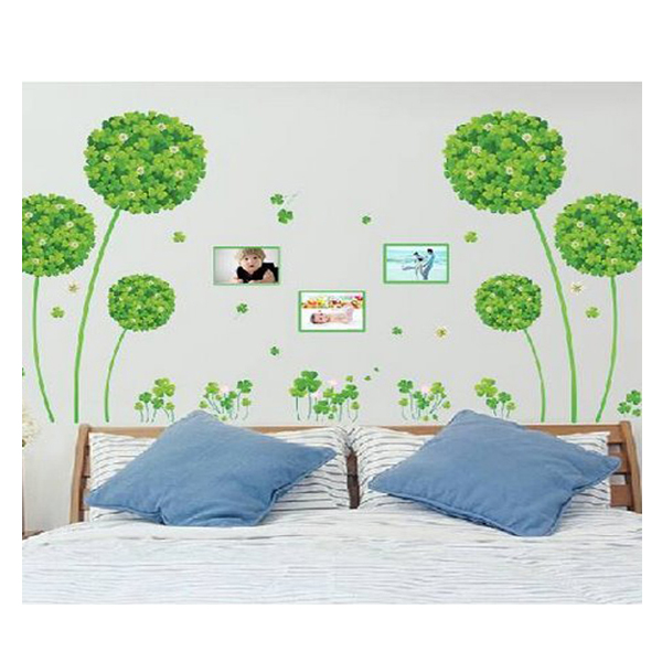 Decal dán tường tú cầu xanh - PK36