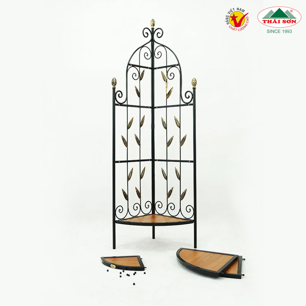 Kệ góc Tulip sắt mỹ thuật THÁI SƠN lắp ráp ( HÀNG CHÍNH HÃNG - ĐỔI TRẢ MIỄN PHÍ )