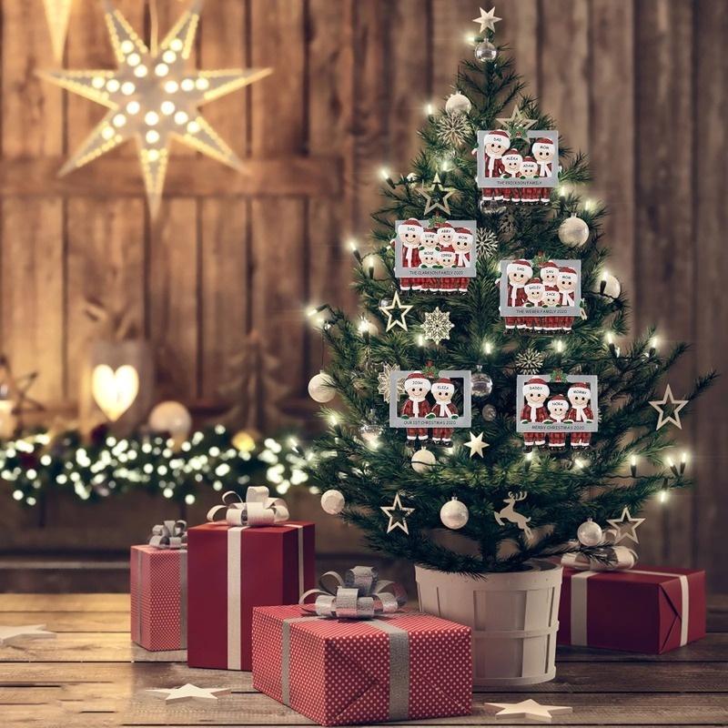 Khung Ảnh Trang Trí Hình Chủ Đề Giáng Sinh Cho 2-6 Người