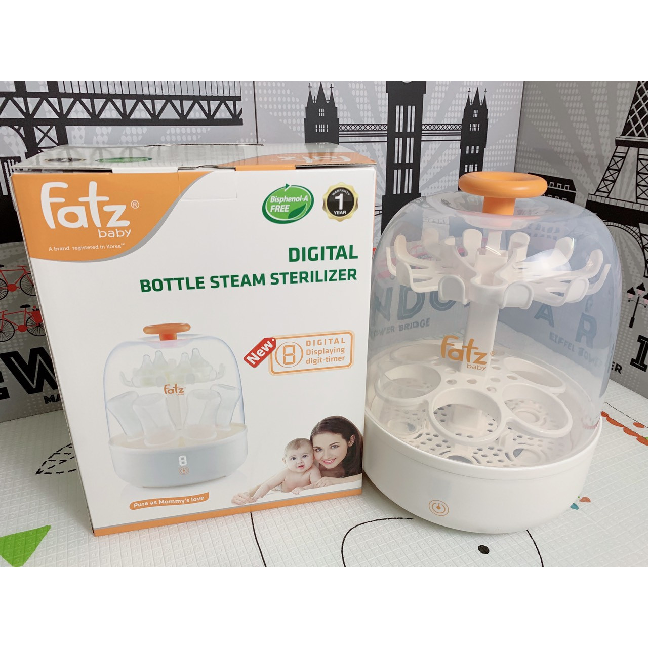 Máy tiệt trùng bình sữa FatzBaby FB403SL
