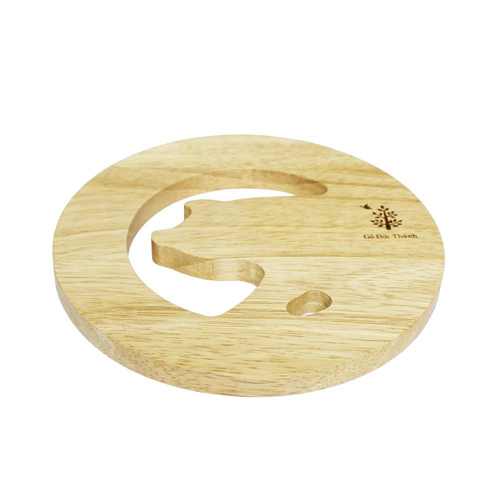 Đế lót nồi hình heo | Gỗ Đức Thành 09921 | Tiện dụng, chắc chắn, chịu nhiệt | Hàng Việt Nam chất lượng cao