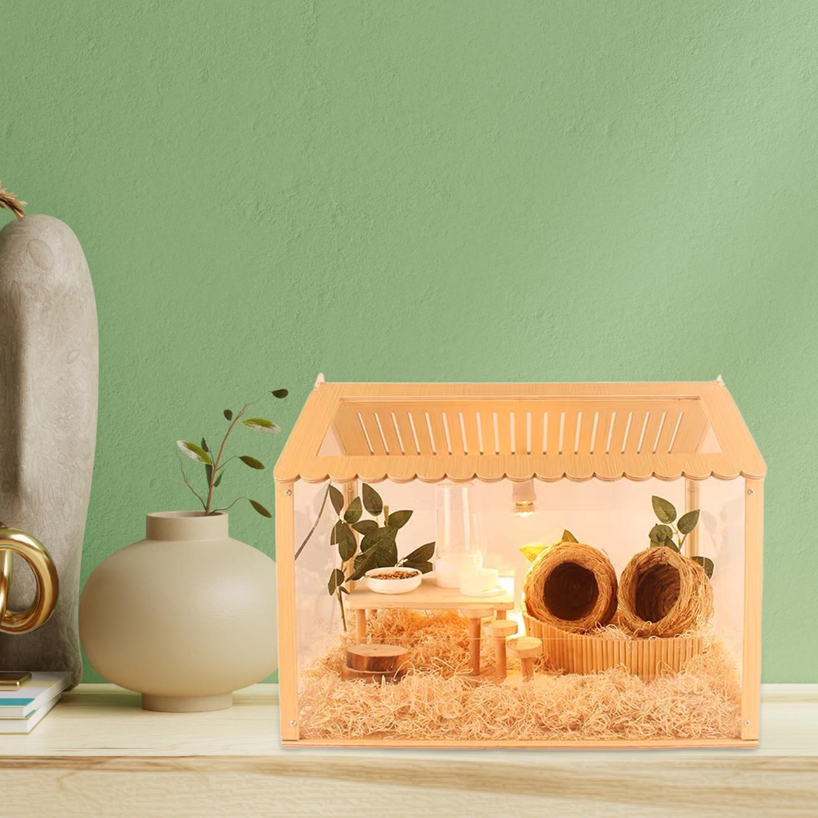 Hamster Cage Exercise Toy Nesting Habitat for Gerbils Rutin Chicken Hideaway