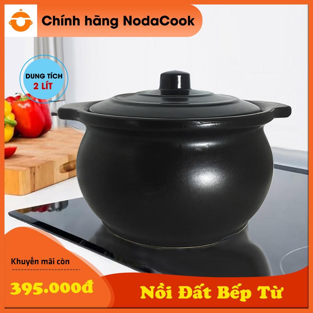Nồi đất bếp từ 2 lít NodaCook chịu nhiệt kho cá nấu cháo cho bé đa năng sử dụng