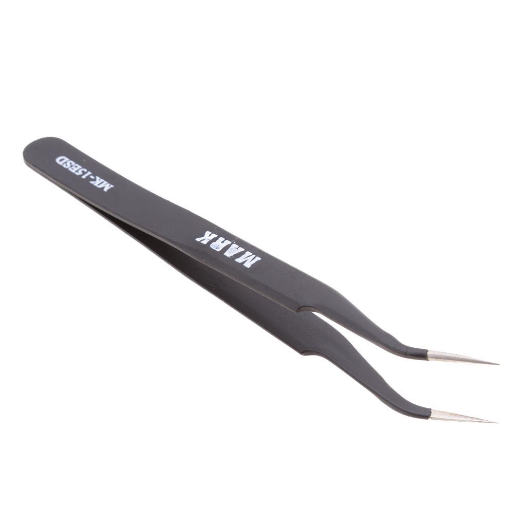 2 Pieces Professional Multi-purpose Metal Anti-Static X-type Pointed Tweezers Repair Tool for iPhone X 8 8 Plus Samsung Galaxy S8 S8+ Smart Phones, iPads, Laptops