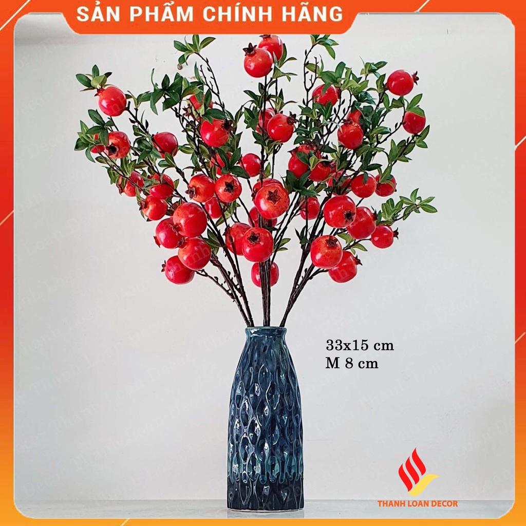 Lọ hoa gốm sứ Bát Tràng cỡ to - Bình hoa decor trang trí nhà đẹp - Men xanh hỏa biến