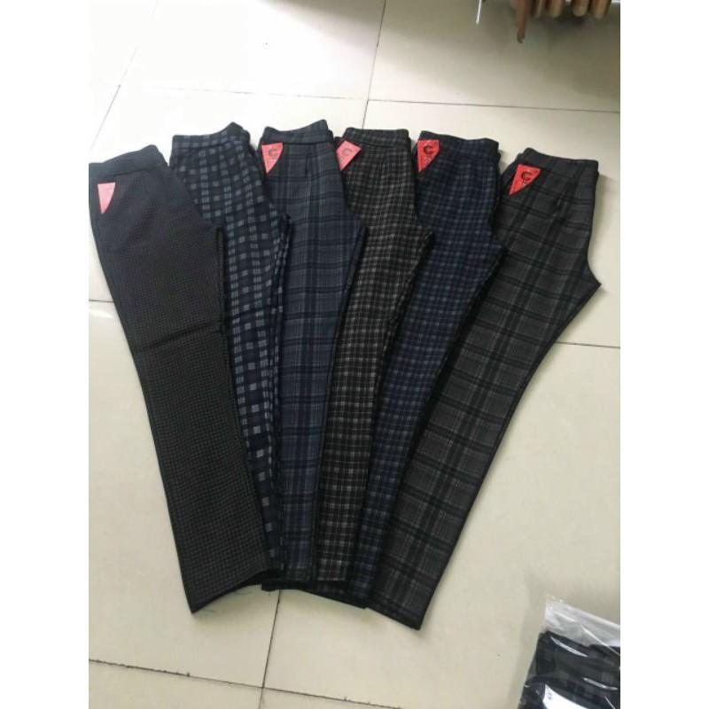 Quần Tây Thun Nữ Sọc Caro QTScro