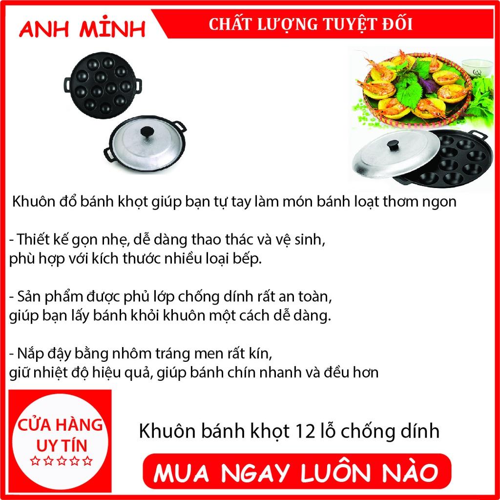 Khuôn bánh khọt 12 lỗ siêu chống dính Thái Sơn