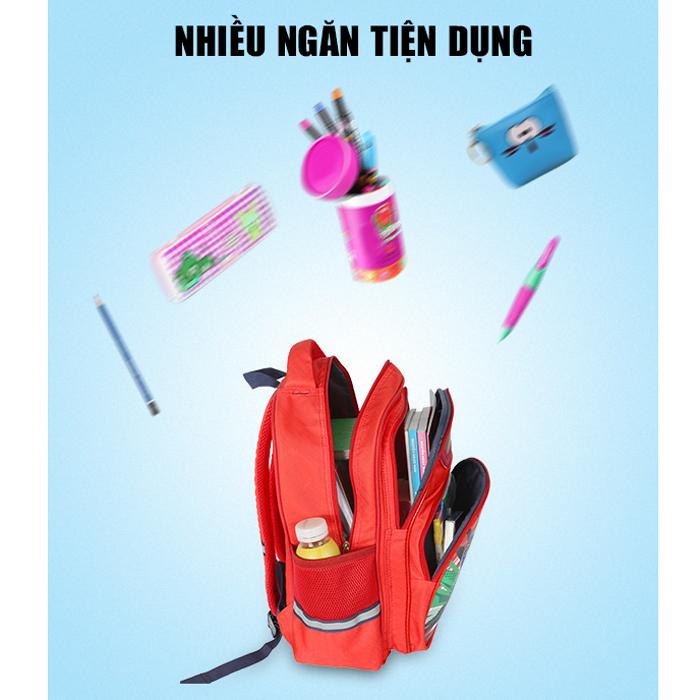 Ba Lô Học Sinh Cấp 1 Siêu Nhẹ - BL1076ML_SN2_RED_RED - 2 Siêu Nhân Power Rangers Morph