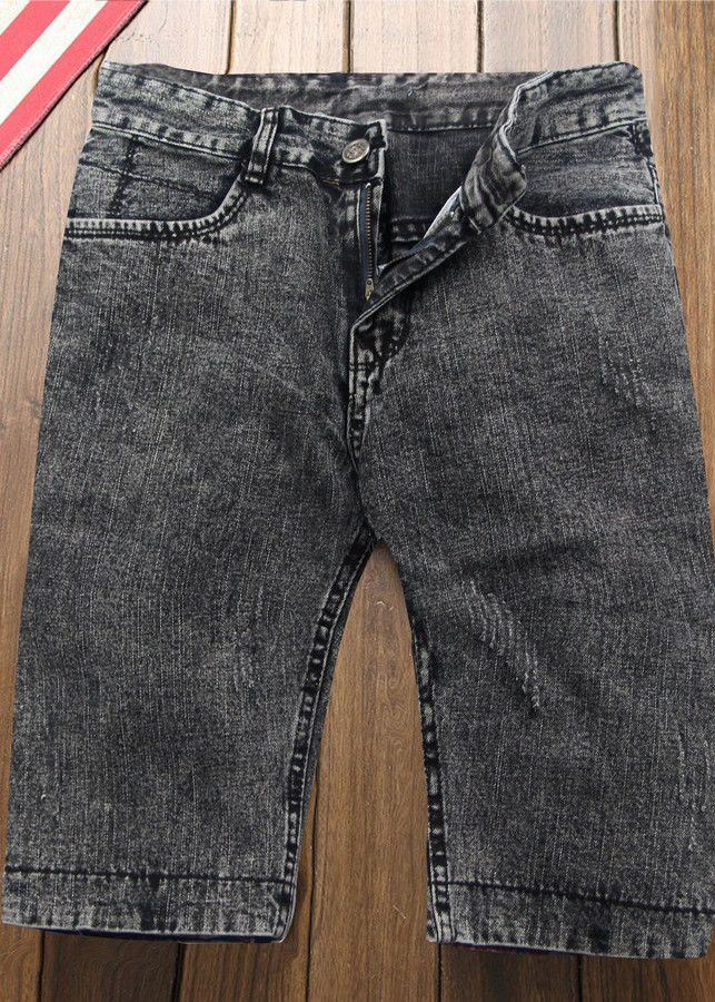 Quần short jean nam xám Q110 Muidoi