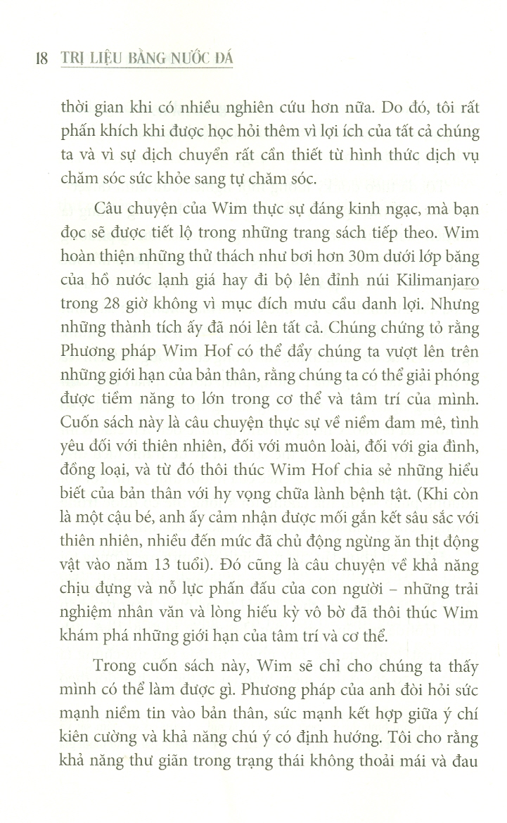 Trị Liệu Bằng Nước Đá - Kích Hoạt Toàn Bộ Tiềm Năng Cơ Thể Với Phương Pháp Wim Hof