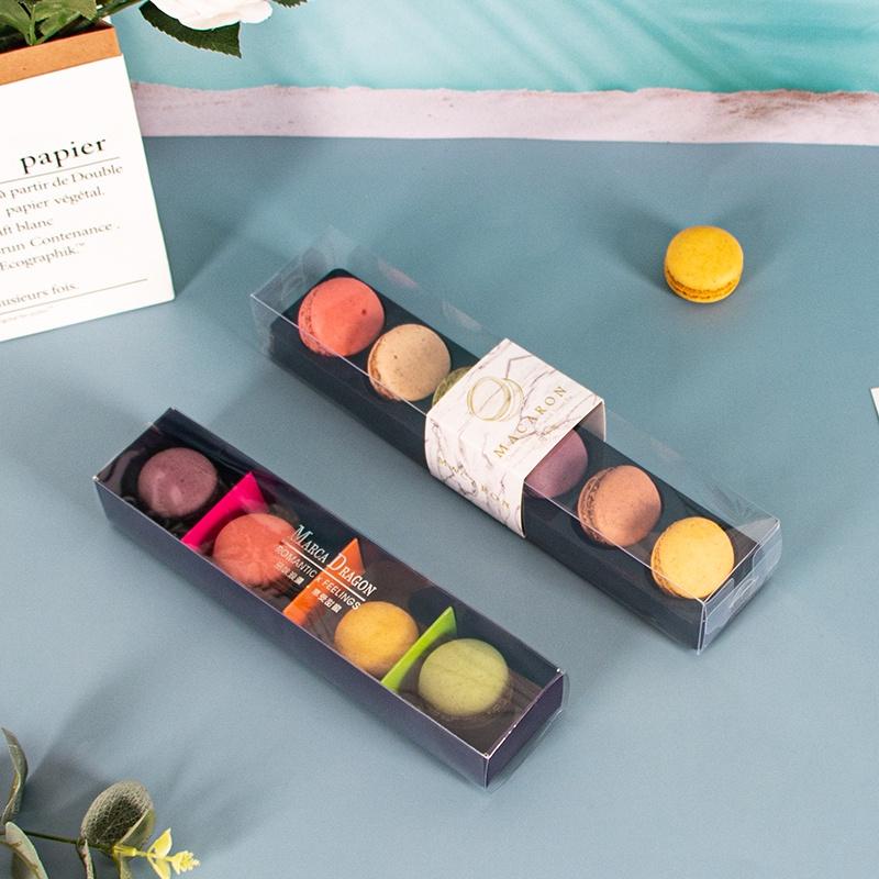 Hộp Đựng Bánh Macaron Mica Trong Suốt Trang Trí Làm Quà Tặng Sang Trọng