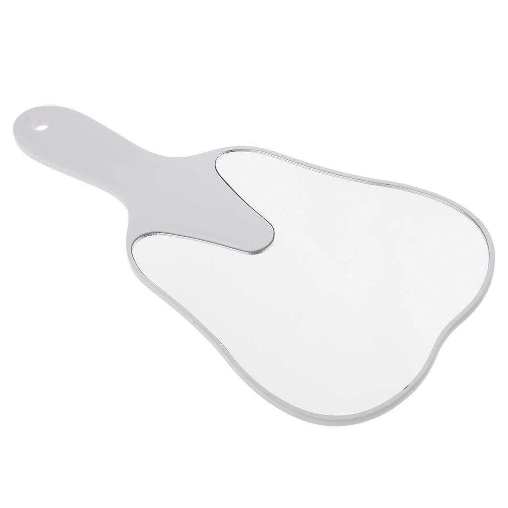 Cute Tooth Shaped Hand Held Plastic Makeup Mirror Oral Clinic Gift Red White Yellow Green