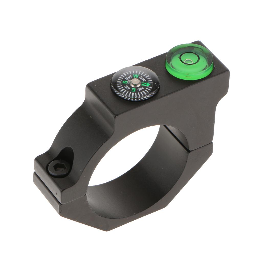 Aluminum Telescope Bubble Spirit Level Compass for 1.18" Ring Mount Holder