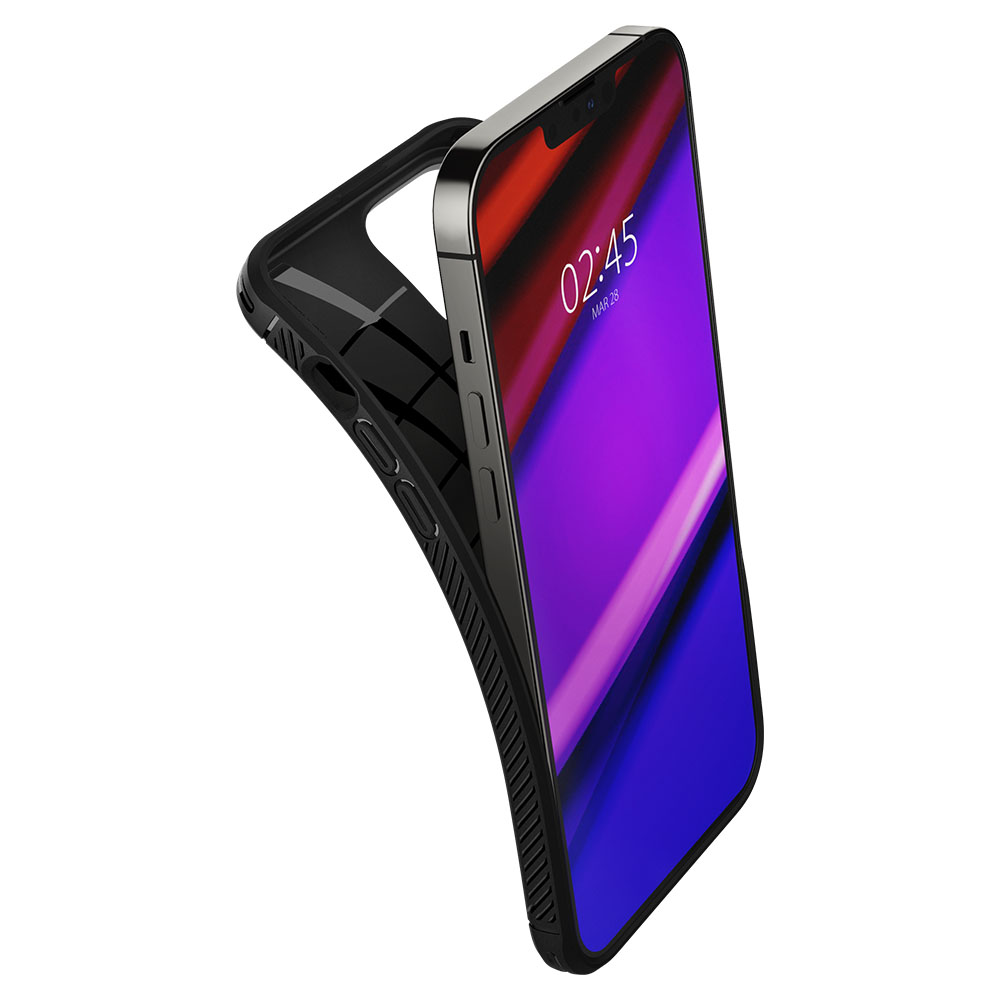 ỐP LƯNG DÀNH CHO IPHONE 13 PRO MAX SPIGEN RUGGED ARMOR MATTE BLACK - Hàng Chính Hãng