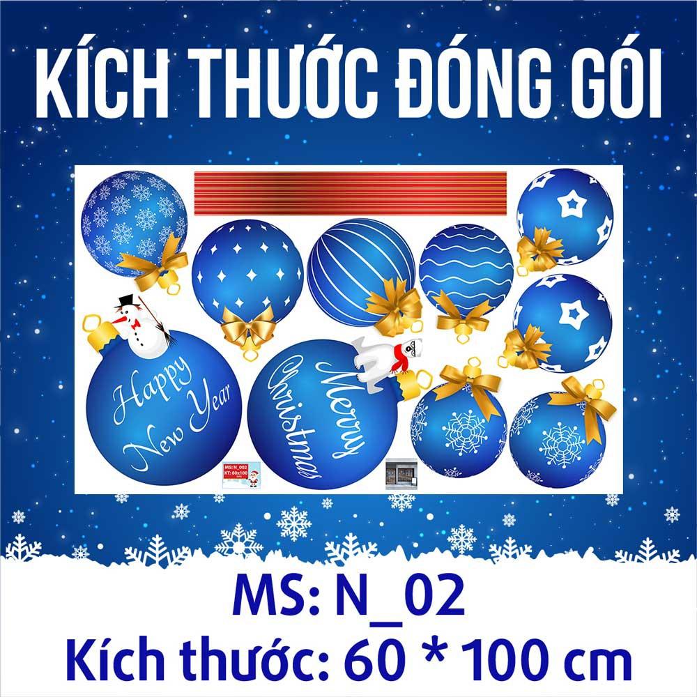 DECAL TRANG TRÍ GIÁNG SINH NOEL 2022