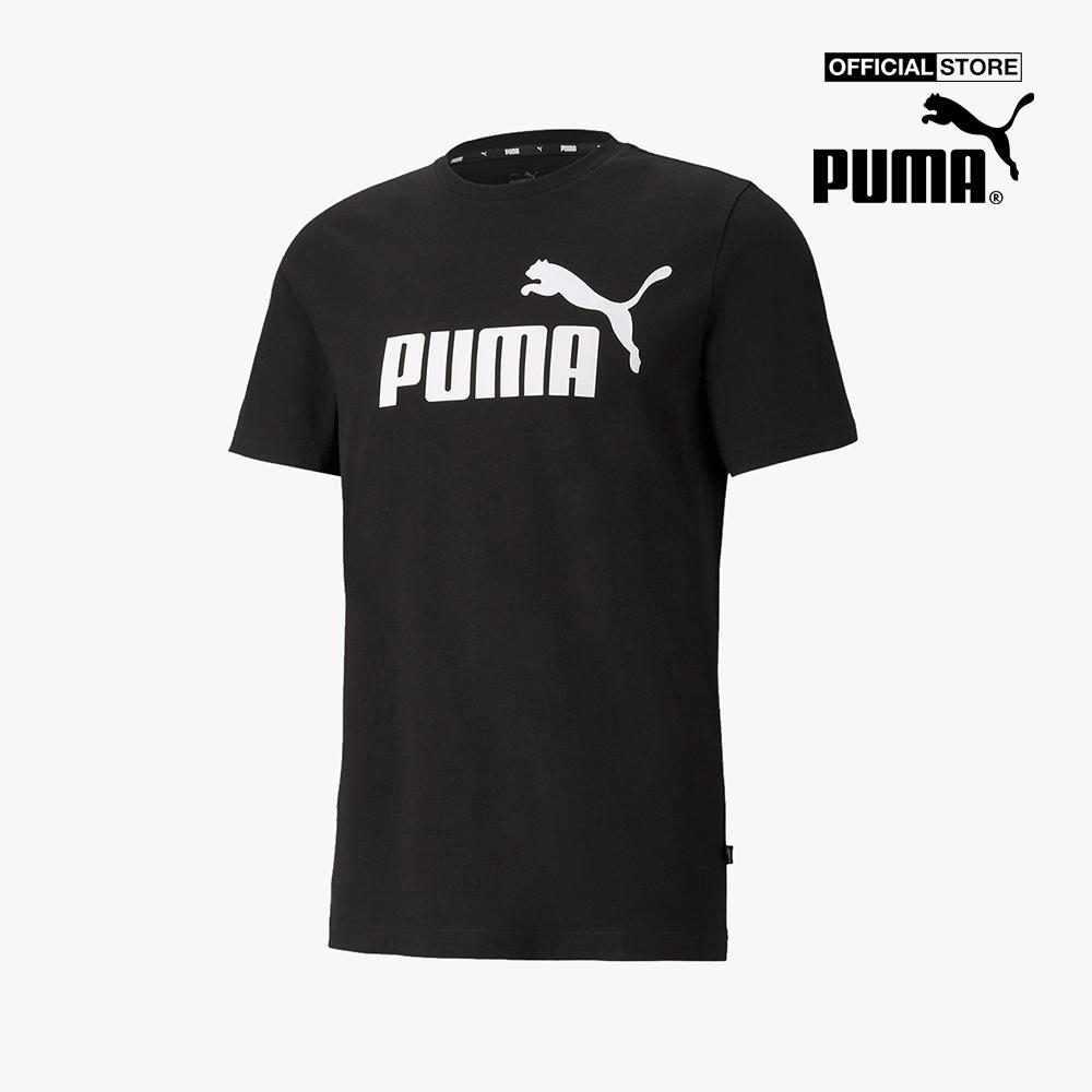 PUMA - Áo thun thể thao nam ngắn tay Essentials Logo Train 586666