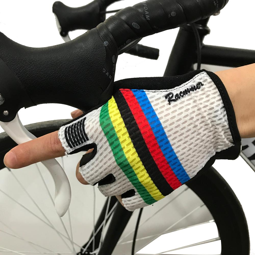 Racmmer 2020 Thoáng Khí Găng Tay Xe Đạp Xe Đạp Đường Bộ Găng Tay Nam Thể Thao Ngón Chống Trơn Trượt Xe Đạp MTB Xe Đạp Đường Bộ Găng Tay # CG-01